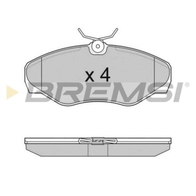 BP3012.JPG Kit Pastiglie Freno Anteriore Nissan Primastar Furgonato (x83) Bp3012 41060-00qae S.f. Lucas Girling Bremsi
