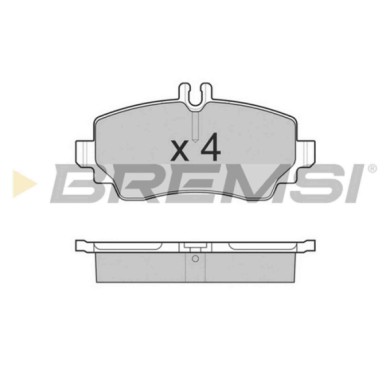 BP3015.JPG Kit Pastiglie Freno Anteriore Mercedes-benz Vaneo Bp3015 414 420 02 20 S.f. Lucas Girling Bremsi