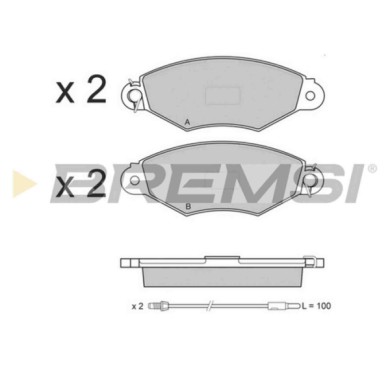 BP3019.JPG Kit Pastiglie Freno Anteriore Nissan Kubistar Furgonato Renault Kangoo Kangoo Express Bp3019 41060-00q0a S.f. Bosch B