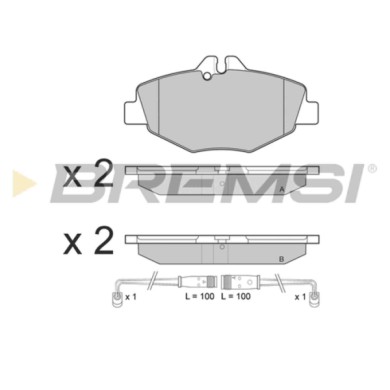 BP3020.JPG Kit Pastiglie Freno Anteriore Mercedes-benz Classe E Classe E T-model Bp3020 34206520 S.f. Bosch Bremsi