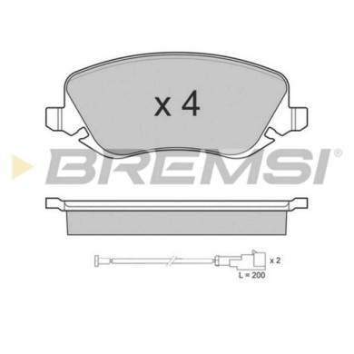 BP3023.JPG Kit Pastiglie Freno Anteriore Lancia Thesis Bp3023 77362141 S.f. Lucas Girling Bremsi