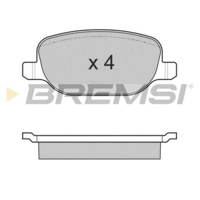 BP3024.JPG Kit Pastiglie Freno Posteriore Alfa Romeo 159 159 Sportwagon Brera Spider Lancia Delta Iii Thesis Bp3024 7 177 222 3 