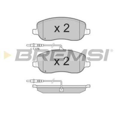 BP3028.JPG Kit Pastiglie Freno Anteriore Citroen C8 (ea Eb) Bp3028 16 172 583 80 Con Contatto Segnalazione Usura S.f. Lucas Girl