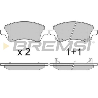 BP3030.JPG Kit Pastiglie Freno Anteriore Toyota Avensis (t22) Bp3030 04465-02120 S.f. Lucas Girling Bremsi