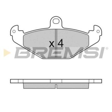 BP3033.JPG Kit Pastiglie Freno Posteriore Lotus 2 Eleven Elise 340 R Elise Europa S Exige Opel Speedster Bp3033 A117j-0085s S.f.