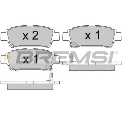 BP3042.JPG Kit Pastiglie Freno Posteriore Toyota Avensis Verso Previa Ii Bp3042 04466-28030 S.f. Sumitomo Bremsi