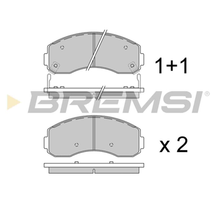 BP3044.JPG Kit Pastiglie Freno Anteriore Kia K2500 K2700 K2900 Bp3044 Rb91-33-11261 S.f. Akebono Bremsi