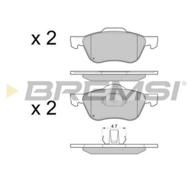 BP3048.JPG Kit Pastiglie Freno Anteriore Nissan Almera Ii Almera Ii Hatchback Primera Primera Hatchback Primera Traveller Bp3048