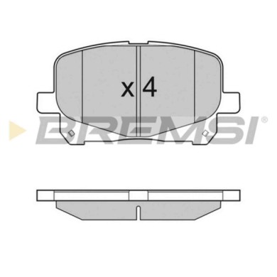BP3049.JPG Kit Pastiglie Freno Anteriore Toyota Previa Ii Bp3049 04465-28410 S.f. Akebono Bremsi