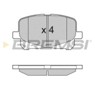BP3049.JPG Kit Pastiglie Freno Anteriore Toyota Previa Ii Bp3049 04465-28410 S.f. Akebono Bremsi