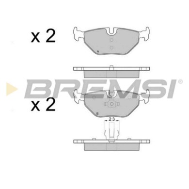 BP3051.JPG Kit Pastiglie Freno Posteriore Bmw 3 (e46) Bp3051 34 21 2 157 574 S.f. Ate Bremsi