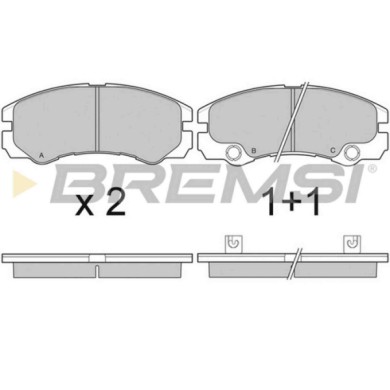 BP3052.JPG Kit Pastiglie Freno Anteriore Opel Frontera B Vauxhall Frontera Mk Ii (b) Bp3052 16 05 620 S.f. Sumitomo Bremsi