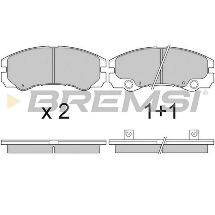 BP3052.JPG Kit Pastiglie Freno Anteriore Opel Frontera B Vauxhall Frontera Mk Ii (b) Bp3052 16 05 620 S.f. Sumitomo Bremsi