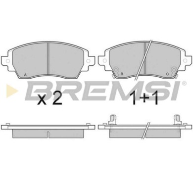 BP3053.JPG Kit Pastiglie Freno Anteriore Toyota Corolla Corolla Compact Corolla Liftback Corolla Station Wagon Bp3053 04465-0203