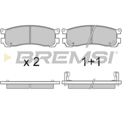 BP3054.JPG Kit Pastiglie Freno Posteriore Mazda Mpv I Bp3054 30y1-26-43za S.f. Akebono Bremsi