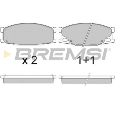 BP3066.JPG Kit Pastiglie Freno Anteriore Mitsubishi Canter (fe5 Fe6) Vi Bp3066 Mc 112 192 S.f. Sumitomo Bremsi