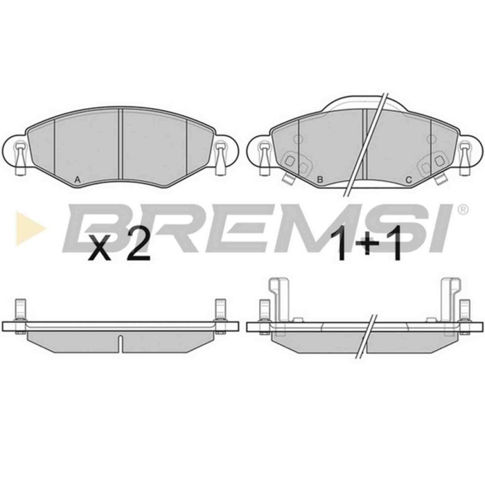 BP3082.JPG Kit Pastiglie Freno Anteriore Toyota Yaris Yaris Verso Bp3082 04465-0d040 S.f. Bosch Bremsi