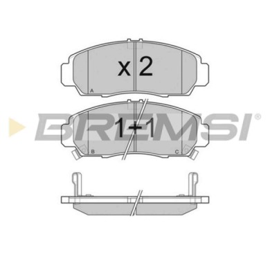 BP3083.JPG Kit Pastiglie Freno Anteriore Honda Civic Ix Tre Volumi (fb) Bp3083 06450-s7a-e00 S.f. Sumitomo Bremsi