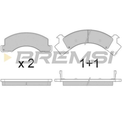 BP3084.JPG Kit Pastiglie Freno Anteriore Alfa Romeo Sz Isuzu Elf Furgonato Elf Pianale Piatto/telaio Bp3084 S.f. Akebono Bremsi