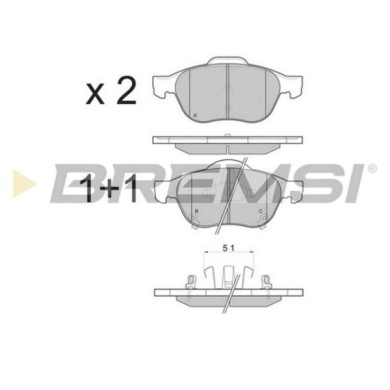BP3085.JPG Kit Pastiglie Freno Anteriore Toyota Avensis Avensis Liftback Avensis Station Wagon Bp3085 04465-05050 S.f. Ate Brems