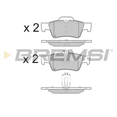 BP3088.JPG Kit Pastiglie Freno Posteriore Mercedes-benz Classe C (w203) Bp3088 000 423 02 30 S.f. Ate Bremsi