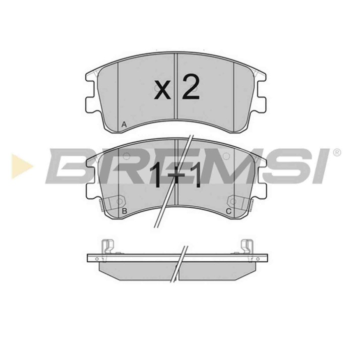BP3089.JPG Kit Pastiglie Freno Anteriore Mazda 6 Tre Volumi 6 Hatchback 6 Station Wagon Bp3089 G2ys-22-23z S.f. Sumitomo Bremsi