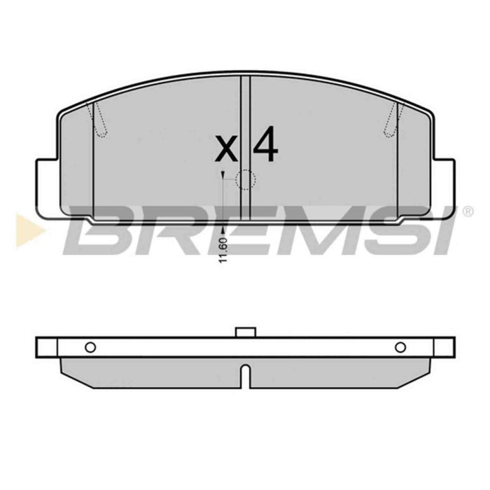 BP3090.JPG Kit Pastiglie Freno Posteriore Mazda 323 F Vi (bj) Bp3090 Fb06-49-280 S.f. Akebono Bremsi