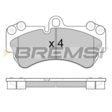 BP3098.JPG Kit Pastiglie Freno Anteriore Mercedes-benz Classe G Porsche Cayenne Volkswagen Touareg Bp3098 463 420 55 00 S.f. Bre