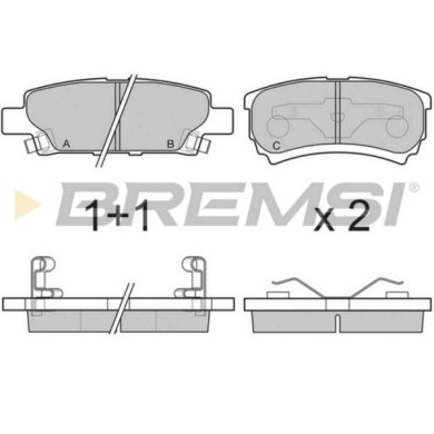 BP3106.JPG Kit Pastiglie Freno Posteriore Chrysler Sebring (js) Bp3106 05191271ac S.f. Akebono Bremsi