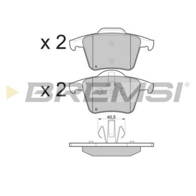 BP3110.JPG Kit Pastiglie Freno Posteriore Volvo Xc90 I Bp3110 2 743 30 S.f. Ate Bremsi