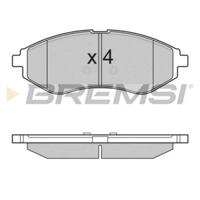 BP3111.JPG Kit Pastiglie Freno Anteriore Chevrolet Aveo / Kalos Tre Volumi (t250 T255) Bp3111 9653 4653 S.f. Akebono Bremsi