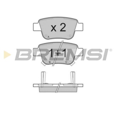 BP3112.JPG Kit Pastiglie Freno Posteriore Mercedes-benz Classe E (w211) Bp3112 S.f. Bosch Bremsi