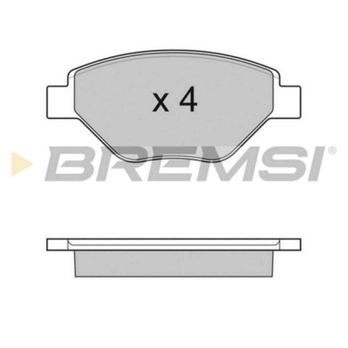 BP3113.JPG Kit Pastiglie Freno Anteriore Renault Megane Ii Megane Ii Station Wagon Megane Ii Tre Volumi Bp3113 41 06 091 92r Bre