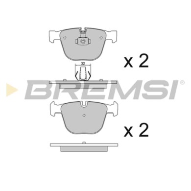 BP3115.JPG Kit Pastiglie Freno Anteriore Alpina B7 (e65) Bp3115 S.f. Ate Bremsi