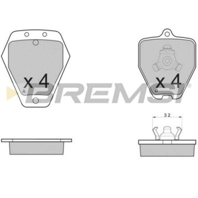 BP3120.JPG Kit Pastiglie Freno Anteriore Audi A4 A4 Avant Bp3120 8d0 698 151 B S.f. Girling Bremsi