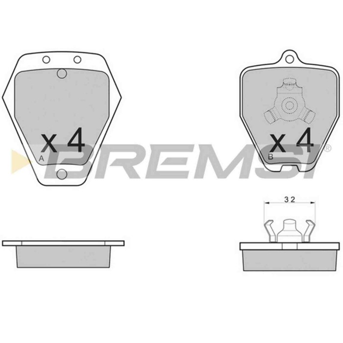BP3120.JPG Kit Pastiglie Freno Anteriore Audi A4 A4 Avant Bp3120 8d0 698 151 B S.f. Girling Bremsi
