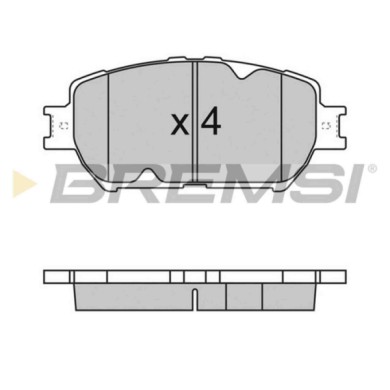 BP3126.JPG Kit Pastiglie Freno Anteriore Lexus Gs Is Iii Toyota Camry Tre Volumi Bp3126 S.f. Akebono Bremsi