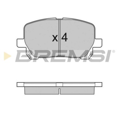 BP3127.JPG Kit Pastiglie Freno Anteriore Toyota Avensis Verso Bp3127 04465-02070 S.f. Akebono Bremsi