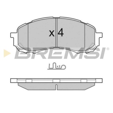 BP3141.JPG Kit Pastiglie Freno Anteriore Subaru Forester (sh) Bp3141 26296-ae190 S.f. Akebono Bremsi