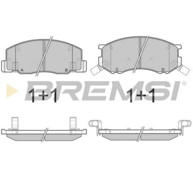 BP3144.JPG Kit Pastiglie Freno Anteriore Toyota Previa Bp3144 04465-28340 S.f. Sumitomo Bremsi