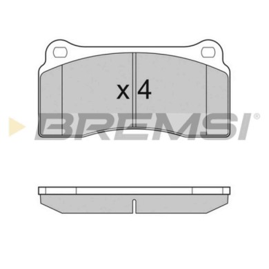 BP3153.JPG Kit Pastiglie Freno Anteriore Daimler Daimler Xj Jaguar Xj Xk8 Convertible Xk8 Coupú Bp3153 Jlm21280 S.f. Brembo Brem