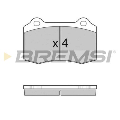 BP3155.JPG Kit Pastiglie Freno Posteriore Jaguar S-type Ii (x200) Bp3155 C2c 24016 S.f. Brembo Bremsi