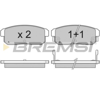 BP3171.JPG Kit Pastiglie Freno Posteriore Nissan Maxima/maxima Qx Iv Station Wagon Bp3171 44060-6z325 S.f. Sumitomo Bremsi