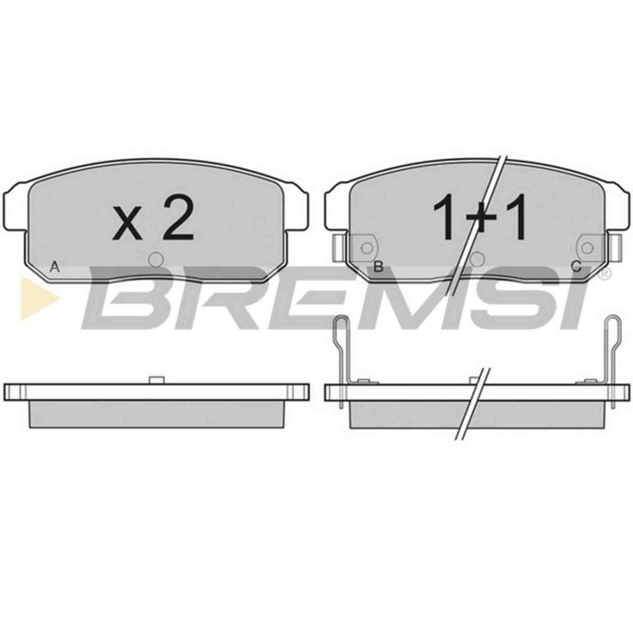 Kit Pastiglie Freno Posteriore Nissan Maxima/maxima Qx Iv Station Wagon Bp3171 44060-6z325 S.f. Sumitomo Bremsi