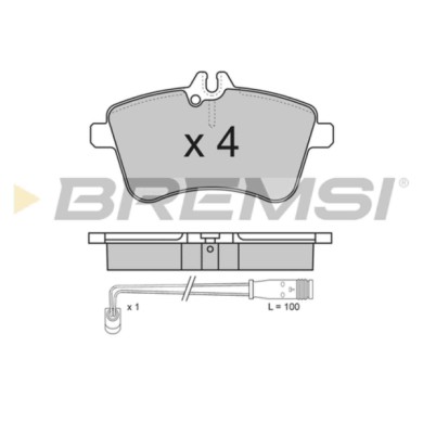 BP3172.JPG Kit Pastiglie Freno Anteriore Mercedes-benz Classe A Classe B Bp3172 169 420 12 20 S.f. Bosch Bremsi