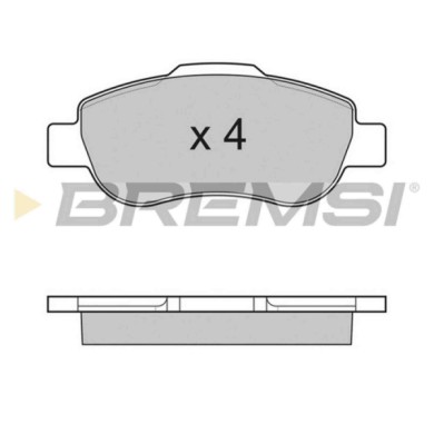 BP3178.JPG Kit Pastiglie Freno Anteriore Fiat 500 Panda Panda Cassone/coda Spiovente Bp3178 7 177 000 8 S.f. Bosch Bremsi