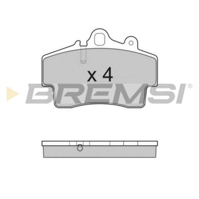 BP3179.JPG Kit Pastiglie Freno Anteriore Porsche 911 Boxster Cayman Bp3179 986 351 939 11 S.f. Brembo Bremsi