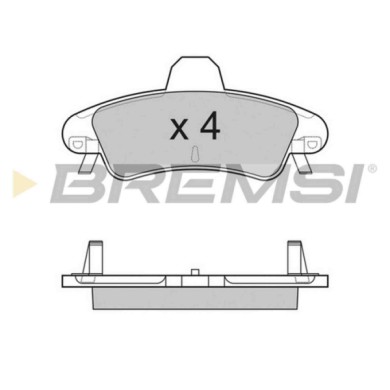 BP3188.JPG Kit Pastiglie Freno Posteriore Ford Cougar (ec) Bp3188 1 088 934 S.f. Bendix Bremsi