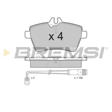 BP3189.JPG Kit Pastiglie Freno Anteriore Mercedes-benz Classe A Classe B Bp3189 169 420 02 20 S.f. Bosch Bremsi