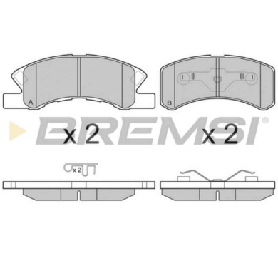 BP3190.JPG Kit Pastiglie Freno Anteriore Daihatsu Cuore Vi (l251 L250 L260) Bp3190 04465-b2040 S.f. Akebono Bremsi